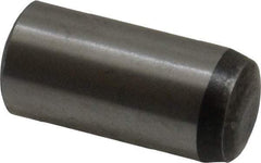 Value Collection - 10mm Diam x 22mm Pin Length Grade 8 Alloy Steel Precision Dowel Pin - Bright Finish, 1 Rounded End - Apex Tool & Supply