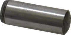 Value Collection - 10mm Diam x 28mm Pin Length Grade 8 Alloy Steel Precision Dowel Pin - Bright Finish, 1 Rounded End - Apex Tool & Supply