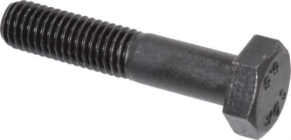 Value Collection - M10x1.50mm Metric Coarse, 50mm Length Under Head Hex Head Cap Screw - Partially Threaded, Grade 8.8 Steel, Uncoated, 17mm Hex - Apex Tool & Supply