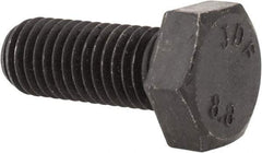 Value Collection - M12x1.75mm Metric Coarse, 30mm Length Under Head Hex Head Cap Screw - Fully Threaded, Grade 8.8 Steel, Uncoated, 19mm Hex - Apex Tool & Supply
