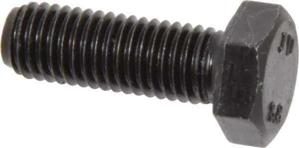 Value Collection - M12x1.75mm Metric Coarse, 35mm Length Under Head Hex Head Cap Screw - Fully Threaded, Grade 8.8 Steel, Uncoated, 19mm Hex - Apex Tool & Supply