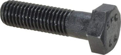 Value Collection - M12x1.75mm Metric Coarse, 45mm Length Under Head Hex Head Cap Screw - Partially Threaded, Grade 8.8 Steel, Uncoated, 19mm Hex - Apex Tool & Supply