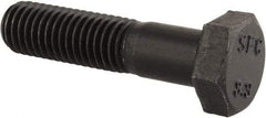 Value Collection - M12x1.75mm Metric Coarse, 50mm Length Under Head Hex Head Cap Screw - Partially Threaded, Grade 8.8 Steel, Uncoated, 19mm Hex - Apex Tool & Supply