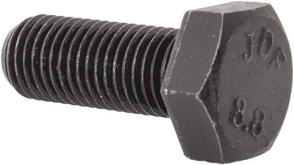 Value Collection - M8x1.00mm Metric Fine, 20mm Length Under Head Hex Head Cap Screw - Fully Threaded, Grade 8.8 Steel, Uncoated, 13mm Hex - Apex Tool & Supply