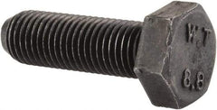 Value Collection - M8x1.00mm Metric Fine, 25mm Length Under Head Hex Head Cap Screw - Fully Threaded, Grade 8.8 Steel, Uncoated, 13mm Hex - Apex Tool & Supply