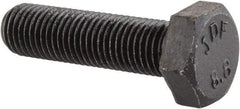 Value Collection - M8x1.00mm Metric Fine, 30mm Length Under Head Hex Head Cap Screw - Fully Threaded, Grade 8.8 Steel, Uncoated, 13mm Hex - Apex Tool & Supply