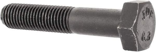 Value Collection - M8x1.00mm Metric Fine, 40mm Length Under Head Hex Head Cap Screw - Partially Threaded, Grade 8.8 Steel, Uncoated, 13mm Hex - Apex Tool & Supply