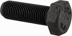 Value Collection - M12x1.25mm Metric Fine, 35mm Length Under Head Hex Head Cap Screw - Fully Threaded, Grade 8.8 Steel, Uncoated, 19mm Hex - Apex Tool & Supply