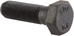 Value Collection - M12x1.25mm Metric Fine, 40mm Length Under Head Hex Head Cap Screw - Partially Threaded, Grade 8.8 Steel, Uncoated, 19mm Hex - Apex Tool & Supply