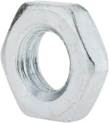 Value Collection - M10x1.50 Steel Right Hand Hex Jam Nut - 17mm Across Flats, 5mm High, Zinc-Plated Finish - Apex Tool & Supply