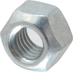 Value Collection - M8x1.25 Metric Coarse Grade 8 Hex Lock Nut with Distorted Thread - 7mm High, Zinc-Plated Finish - Apex Tool & Supply