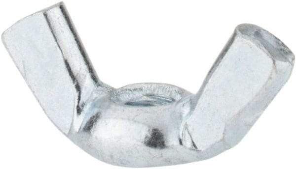 Value Collection - M4x0.70, Zinc Plated, Iron Standard Wing Nut - 1.7mm Wing Span, 8.5mm Wing Span - Apex Tool & Supply