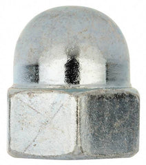 Value Collection - M16x2 24mm Width Across Flats, Zinc Plated, Steel Acorn Nut - 28mm Overall Height, Grade 2, DIN 1587 - Apex Tool & Supply