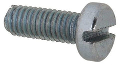 Value Collection - M3x0.50, 8mm Length Under Head Slotted Drive Machine Screw - Cheese Head, Grade 4.8 Steel, Zinc-Plated Finish, Without Washer - Apex Tool & Supply