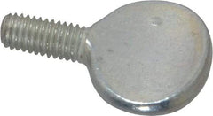 Value Collection - M5x10.00 Oval Shoulderless Grade 2 Steel Thumb Screw - 10mm OAL, 5mm Head Diam x 16mm Head Height, Zinc-Plated Finish - Apex Tool & Supply