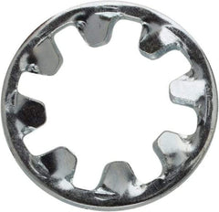 Value Collection - M8 Screw, 8.2mm ID, Spring Steel Internal Tooth Lock Washer - 14mm OD, Zinc-Plated, Grade 2 - Apex Tool & Supply