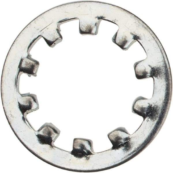 Value Collection - M10 Screw, 10.5mm ID, Spring Steel Internal Tooth Lock Washer - 18mm OD, Zinc-Plated, Grade 2 - Apex Tool & Supply