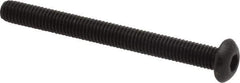 Value Collection - #10-32 UNF Hex Socket Drive, Button Screw - Alloy Steel, Black Oxide Finish, Fully Threaded, 2" Length Under Head - Apex Tool & Supply