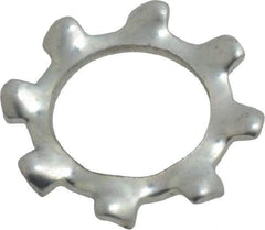 Value Collection - M8 Screw, 8.4mm ID, Spring Steel External Tooth Lock Washer - 15mm OD, Zinc-Plated, Grade 2 - Apex Tool & Supply