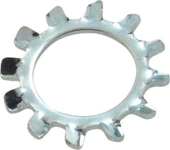 Value Collection - M10 Screw, 10.5mm ID, Spring Steel External Tooth Lock Washer - 18mm OD, Zinc-Plated, Grade 2 - Apex Tool & Supply