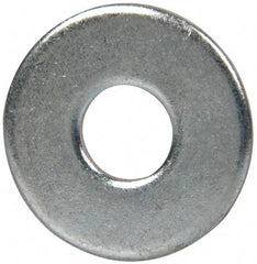 Value Collection - M6 Screw, Steel Fender Flat Washer - 6.4mm ID x 18mm OD, 1.6mm Thick, Zinc-Plated Finish - Apex Tool & Supply