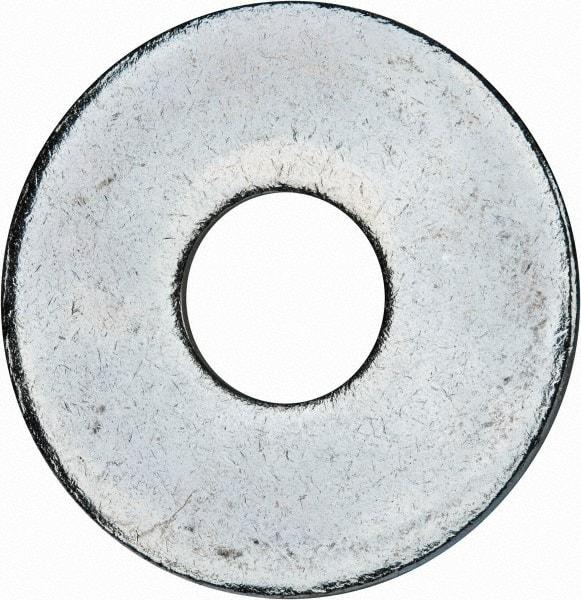 Value Collection - M16 Screw, Steel Fender Flat Washer - 17mm ID x 50mm OD, 3mm Thick, Zinc-Plated Finish - Apex Tool & Supply