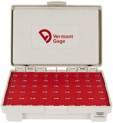 Vermont Gage - 55 Piece, 0.21-1.29 mm Diameter Plug and Pin Gage Set - Plus 0.01 mm Tolerance, Class ZZ - Apex Tool & Supply