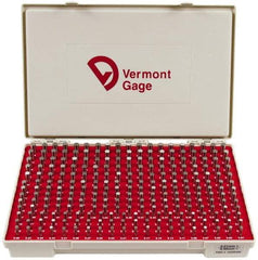 Vermont Gage - 250 Piece, 5.01-9.99 mm Diameter Plug and Pin Gage Set - Plus 0.01 mm Tolerance, Class ZZ - Apex Tool & Supply