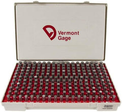 Vermont Gage - 200 Piece, 10.01-13.99 mm Diameter Plug and Pin Gage Set - Plus 0.01 mm Tolerance, Class ZZ - Apex Tool & Supply