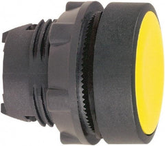 Schneider Electric - 22mm Mount Hole, Flush, Pushbutton Switch Only - Round, Yellow Pushbutton, Nonilluminated, Momentary (MO) - Apex Tool & Supply