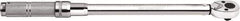 Paramount - 1/2" Drive Micrometer Type Ratchet Head Torque Wrench - 27.1 N/m to 109 N/m Torque, 16-11/16" OAL, 10 Ft/Lb Graduation - Apex Tool & Supply