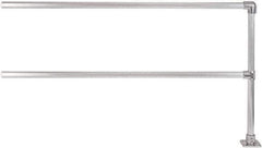 Hollaender - 8' Long x 6-1/2" High, Aluminum Extension Railing - 1.9" Pipe, Includes Sub Assembled Post, 2 Horizontal Rails, Bag with 1 Flange, Instructions, Assembly Tool - Apex Tool & Supply