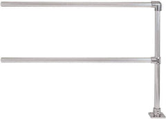 Hollaender - 6' Long x 6-1/2" High, Aluminum Extension Railing - 1.9" Pipe, Includes Sub Assembled Post, 2 Horizontal Rails, Bag with 1 Flange, Instructions, Assembly Tool - Apex Tool & Supply