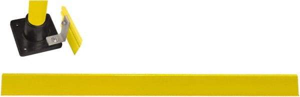 Hollaender - 6' Long x 4" High, Aluminum Toeboard - 4" Pipe, Includes Toeboard & Bag Hardware - Apex Tool & Supply