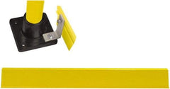 Hollaender - 4' Long x 4" High, Aluminum Toeboard - 4" Pipe, Includes Toeboard & Bag Hardware - Apex Tool & Supply