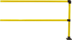 Hollaender - 8' Long x 6-1/2" High, Steel & Aluminum Extension Railing - 1.9" Pipe, Includes Sub Assembled Post, 2 Horizontal Rails, Bag with 1 Flange, Instructions, Assembly Tool - Apex Tool & Supply