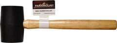 Paramount - 1 Lb Head Rubber Mallet - 12-15/16" OAL, Wood Handle - Apex Tool & Supply