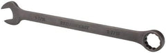 Paramount - 1-7/16" 12 Point Offset Combination Wrench - 15° Offset Angle, 19-1/2" OAL, Chrome Vanadium Steel, Black Finish - Apex Tool & Supply