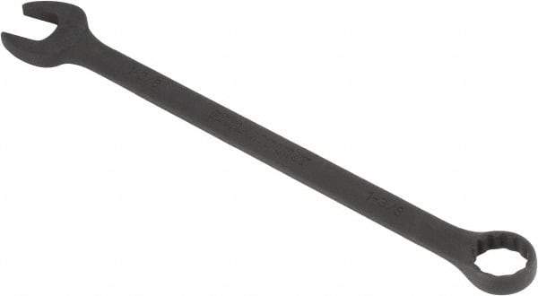 Paramount - 1-3/8" 12 Point Offset Combination Wrench - 15° Offset Angle, 18-1/2" OAL, Chrome Vanadium Steel, Black Finish - Apex Tool & Supply