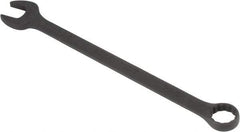 Paramount - 1-3/8" 12 Point Offset Combination Wrench - 15° Offset Angle, 18-1/2" OAL, Chrome Vanadium Steel, Black Finish - Apex Tool & Supply