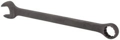 Paramount - 25mm 12 Point Offset Combination Wrench - 15° Offset Angle, 13-11/32" OAL, Chrome Vanadium Steel, Black Finish - Apex Tool & Supply