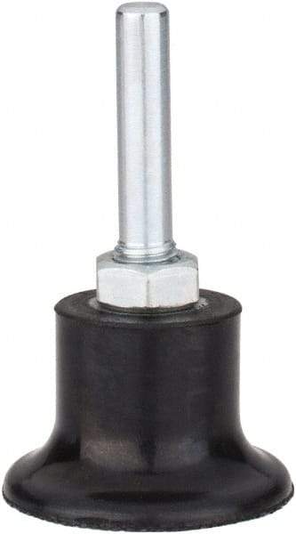 Tru-Maxx - 1-1/2" Diam Quick-Change Type P Disc Backing Pad - 1/4" Shank Diam, Medium Density, 30,000 RPM, Quick-Lok Compatible - Apex Tool & Supply