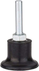 Tru-Maxx - 1-1/2" Diam Quick-Change Type P Disc Backing Pad - 1/4" Shank Diam, Medium Density, 30,000 RPM, Quick-Lok Compatible - Apex Tool & Supply