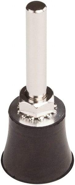 Tru-Maxx - 1" Diam Quick-Change Type P Disc Backing Pad - 1/4" Shank Diam, Medium Density, 30,000 RPM, Quick-Lok Compatible - Apex Tool & Supply