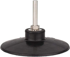 Tru-Maxx - 4" Diam Quick-Change Type S Disc Backing Pad - 1/4" Shank Diam, Medium Density, 10,000 RPM, Quick-Lok Compatible - Apex Tool & Supply