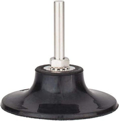 Tru-Maxx - 3" Diam Quick-Change Type S Disc Backing Pad - 1/4" Shank Diam, Medium Density, 20,000 RPM, Quick-Lok Compatible - Apex Tool & Supply