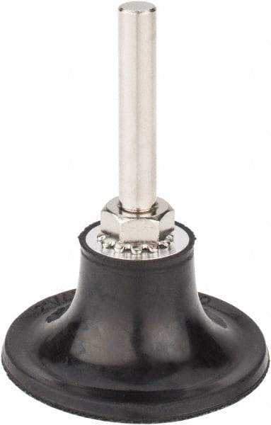 Tru-Maxx - 2" Diam Quick-Change Type S Disc Backing Pad - 1/4" Shank Diam, Medium Density, 30,000 RPM, Quick-Lok Compatible - Apex Tool & Supply