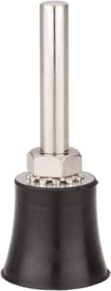 Tru-Maxx - 1" Diam Quick-Change Type S Disc Backing Pad - 1/4" Shank Diam, Medium Density, 30,000 RPM, Quick-Lok Compatible - Apex Tool & Supply