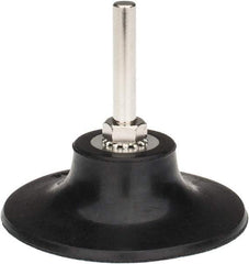 Tru-Maxx - 3" Diam Quick-Change Type R Disc Backing Pad - 1/4" Shank Diam, Medium Density, 20,000 RPM, Quick-Lok Compatible - Apex Tool & Supply