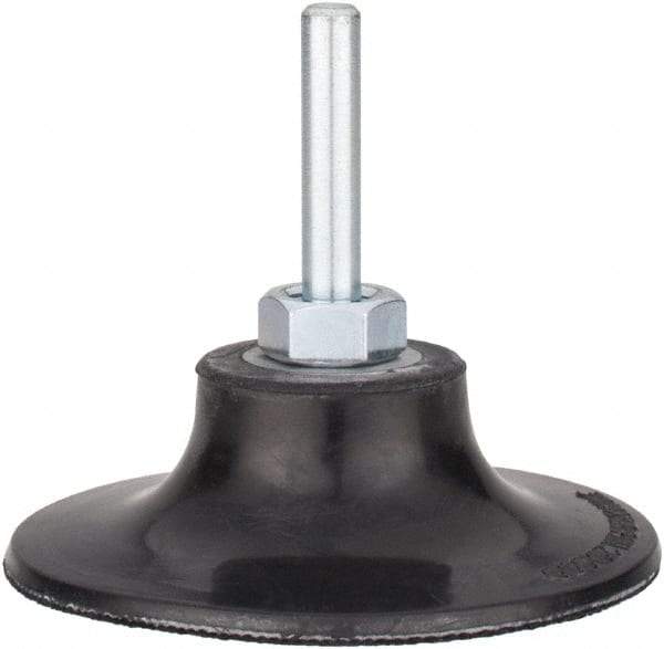 Tru-Maxx - 3" Diam Quick-Change Type P Disc Backing Pad - 1/4" Shank Diam, Medium Density, 20,000 RPM, Quick-Lok Compatible - Apex Tool & Supply